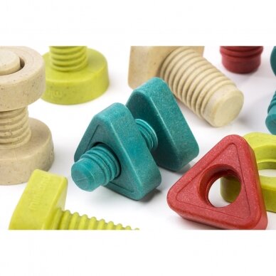 Ekologiškų veržlių ir varžtų rinkinys, 28 dalys 3 Ekologiškų veržlių ir varžtų rinkinys, 28 dalys 3
