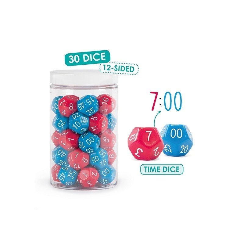 Laiko kauliukų rinkinys (30 vnt) Laiko kauliukų rinkinys (30 vnt)