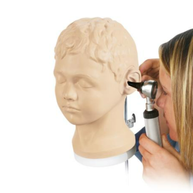 Manekenas skirtas ausų diagnostikai ir procedūroms atlikti Manekenas skirtas ausų diagnostikai ir procedūroms atlikti