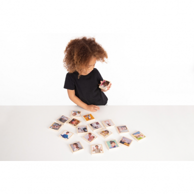 Medinių plokštelių rinkinys „Mano emocijos“, 18 dalių 10 Medinių plokštelių rinkinys „Mano emocijos“, 18 dalių 10