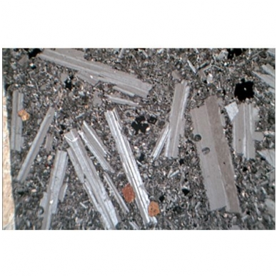 Metamorfinių akmenų ir mineralų objektiniai stikleliai mikroskopui (29 vnt.) 1