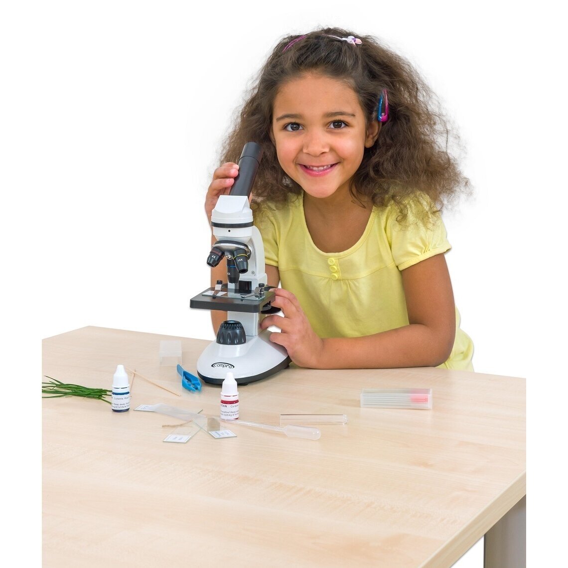 Monokuliarinis laboratorinis/edukacinis mikroskopas, 400x 3 Monokuliarinis laboratorinis/edukacinis mikroskopas, 400x 3