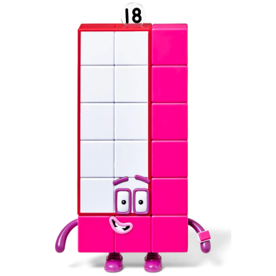 „Numberblocks“ Septyniolikos ir Aštuoniolikos figūrėlių rinkinys 4 „Numberblocks“ Septyniolikos ir Aštuoniolikos figūrėlių rinkinys 4