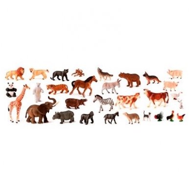 Rinkinys „Laukiniai ir naminiai gyvūnai“, 30 dalių 1