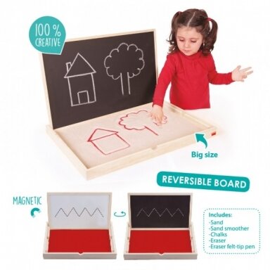 Sensorinis padėklas su rašymo lenta XL (grupei) Sensorinis padėklas su rašymo lenta XL (grupei)