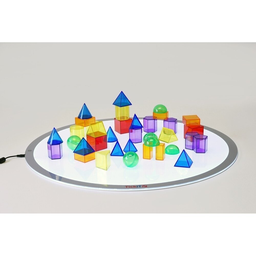 Skaidrios geometrinės formos, 36 vnt. 2 Skaidrios geometrinės formos, 36 vnt. 2