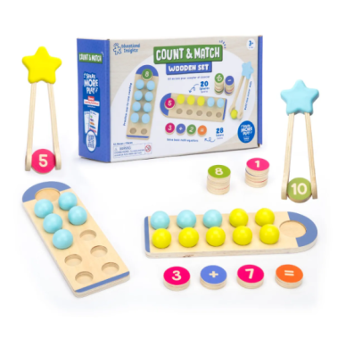 Skaičiuokite ir sugrupuokite medinis rinkinys Skaičiuokite ir sugrupuokite medinis rinkinys