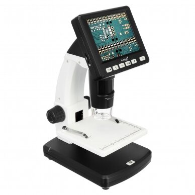 Skaitmeninis mikroskopas 10x-300x (iki 1200x) su LCD ekranu ir 5 Mpx kamera Skaitmeninis mikroskopas 10x-300x (iki 1200x) su LCD ekranu ir 5 Mpx kamera