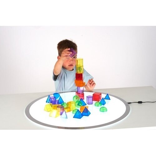 Skaidrios geometrinės formos, 36 vnt. 1 Skaidrios geometrinės formos, 36 vnt. 1
