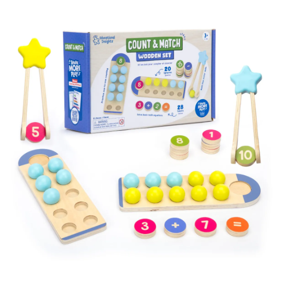 Skaičiuokite ir sugrupuokite medinis rinkinys Skaičiuokite ir sugrupuokite medinis rinkinys