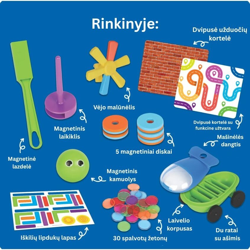 STEM rinkinys ,,Mega magnetai"