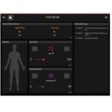 Taktinis kraujavimo kontrolės simuliatorius - THCT1, vyriškos lyties