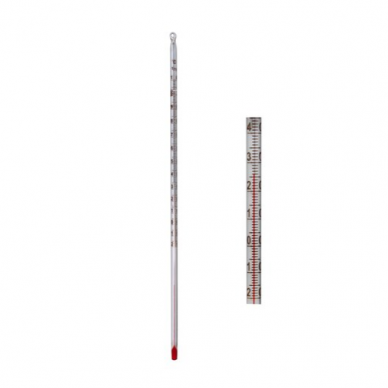 Termometras, -20 to +110 °C, spiritinis Termometras, -20 to +110 °C, spiritinis